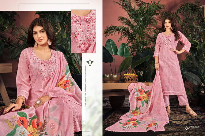 Cotton Chikan Applique Vol 02 By Isavasyam Designer Kurti With Bottom Dupatta Wholesale Shop In Surat